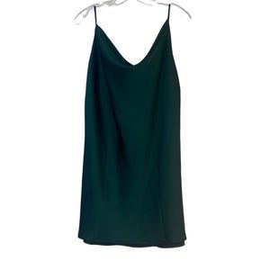 Princess Polly Dark Green Cowl Neck Shift Dress Size 12